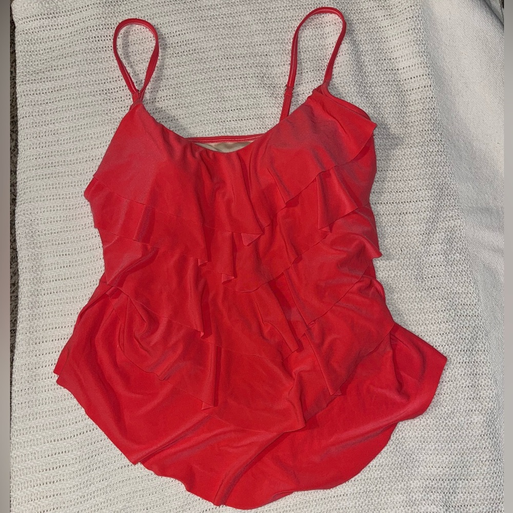 Coral Tankini Top